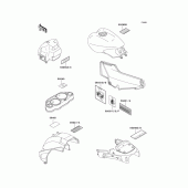 Схема вузла: Інформаційні наклейки для Kawasaki ZG1000 Concours