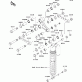 Схема вузла: Підвіска для Kawasaki KX250/ KX252 KX250