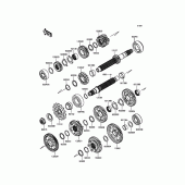 Схема узла: Трансмиссия для Kawasaki ZX1000 Ninja ZX-10R ABS