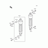 Схема узла: Подвеска/амортизатор для Kawasaki BN125 Eliminator