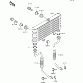 Схема вузла: Олійний охолоджувач для Kawasaki ZR750 ZR-7