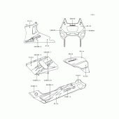 Схема вузла: Decals(green/white)(zx600-e2/e3) для Kawasaki ZX600 Ninja ZX-6