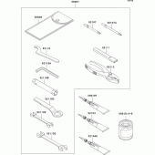 Схема вузла: Owner`s tools для Kawasaki ER500 ER-5