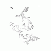 Схема вузла: Рама для Kawasaki KL650 KLR650