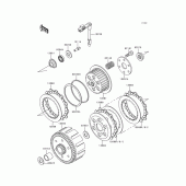 Схема вузла: Зчеплення для Kawasaki KLX300R