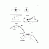 Схема вузла: Decals(blue/silver)(j8f) для Kawasaki VN2000 Vulcan 2000 Classic LT