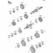 Схема узла: Трансмиссия для Kawasaki VN1500 VN-15 SE