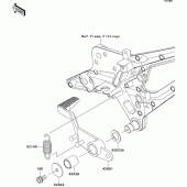 Схема узла: Лапка тормоза для Kawasaki ZR800 Z800 ABS