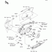 Схема вузла: Headlight(s) для Kawasaki ZR750 ZR-7S