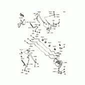 Схема вузла: Brake Piping для Kawasaki VN1700 Vulcan 1700 Nomad ABS