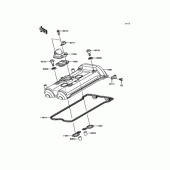 Схема вузла: Кришка ГБЦ для Kawasaki EX400 Ninja 400R ABS