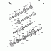 Схема узла: Трансмиссия для Kawasaki ZG1200 Voyager XII