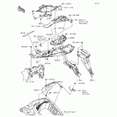Схема вузла: Rear Fender(S) для Kawasaki ZX636 Ninja ZX-6R ABS KRT Edition