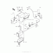 Схема вузла: Fuel Evaporative System (Ca) для Kawasaki ZR900 Z900