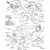 Схема вузла: Cowling lowers(1/2) для Kawasaki ZX1400 ZZR1400 ABS