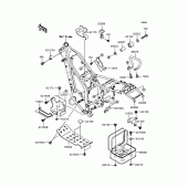 Схема узла: Крепление двигателя для Kawasaki KLX250 KLX250