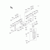 Схема узла: Подвеска/амортизатор для Kawasaki EX250 Ninja 250