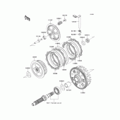Схема вузла: Зчеплення для Kawasaki EX650 Ninja 650 ABS