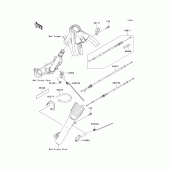 Схема узла: Тросики для Kawasaki KLX125 KLX125