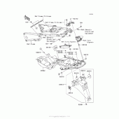 Схема вузла: Rear Fender(S) для Kawasaki ZX1400 Ninja ZX-14R