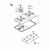Схема узла: Клапанная крышка для Kawasaki ZX750 Ninja ZX-7