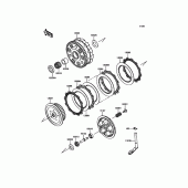 Схема узла: Сцепление для Kawasaki VN900 Vulcan 900 Classic