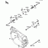 Схема узла: Крепление двигателя для Kawasaki ZX600 GPX600R