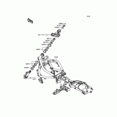 Схема вузла: Рама для Kawasaki EN650 Vulcan S SE