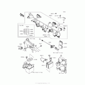 Схема вузла: Електроустаткування для Kawasaki VN900 Vulcan 900 Classic LT