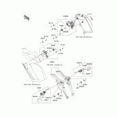 Схема узла: Поворотники для Kawasaki ZX1000 Z1000SX