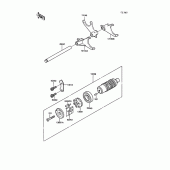 Схема вузла: Change drum/shift fork для Kawasaki ZG1000 1000GTR