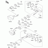 Схема узла: Поворотники для Kawasaki ER500 ER-5