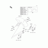 Схема вузла: Переднє крило для Kawasaki ER650 ER-6N ABS