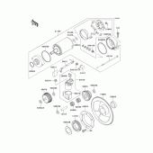 Схема вузла: Starter motor для Kawasaki KLX650 KLX650 Motard