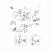 Схема вузла: Кермо для Kawasaki ZR400 Zephyr X
