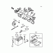 Схема вузла: Електроустаткування для Kawasaki ZR750 Zephyr