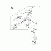 Схема вузла: Clutch master cylinder для Kawasaki VN1500 Vulcan 1500 Nomad Fi