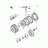 Схема вузла: Зчеплення для Kawasaki ZR750 Zephyr