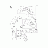 Схема вузла: Крило для Kawasaki KLX650 KLX650
