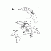 Схема вузла: Крило для Kawasaki KX450 KX450F
