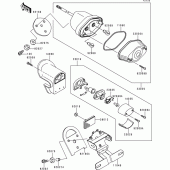 Схема узла: Taillight(s) для Kawasaki VN1500 VN1500 Classic