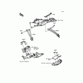 Схема вузла: Frame Fittings(Rear) для Kawasaki ZX600 Ninja ZX-6R
