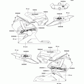 Схема вузла: Decals(blue) для Kawasaki ZX1200 Ninja ZX-12R