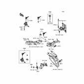 Схема вузла: Замок запалювання для Kawasaki EX400 Ninja 400R