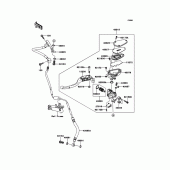 Схема узла: Clutch Master Cylinder для Kawasaki ZG1400 1400GTR ABS