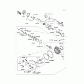 Схема узла: Drive shaft/final gear(1/2) для Kawasaki VN1600 Vulcan 1600 Classic