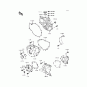 Схема узла: Engine cover(s) для Kawasaki KLE500