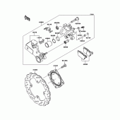 Схема вузла: Заднє гальмо для Kawasaki ZX1000 Ninja ZX-10R