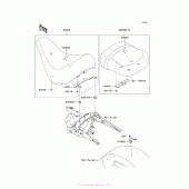 Схема узла: Сиденье для Kawasaki VN1700 Vulcan 1700 Voyager