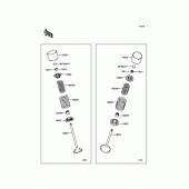 Схема вузла: Клапан для Kawasaki KLX250 D-Tracker X